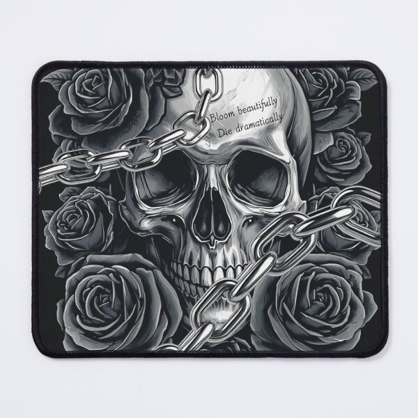 Item preview, Gothic Floral Skull Art Print designed and sold by alvinavery.