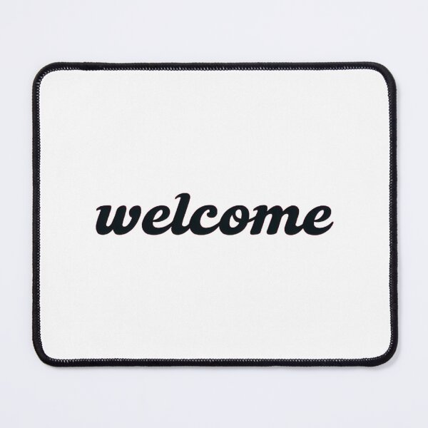 Item preview, Welcome Modern Cursive Greeting | Bold Minimalist Typography on Pink for Home & Positive Vibes designed and sold by Bright Nest Studio.