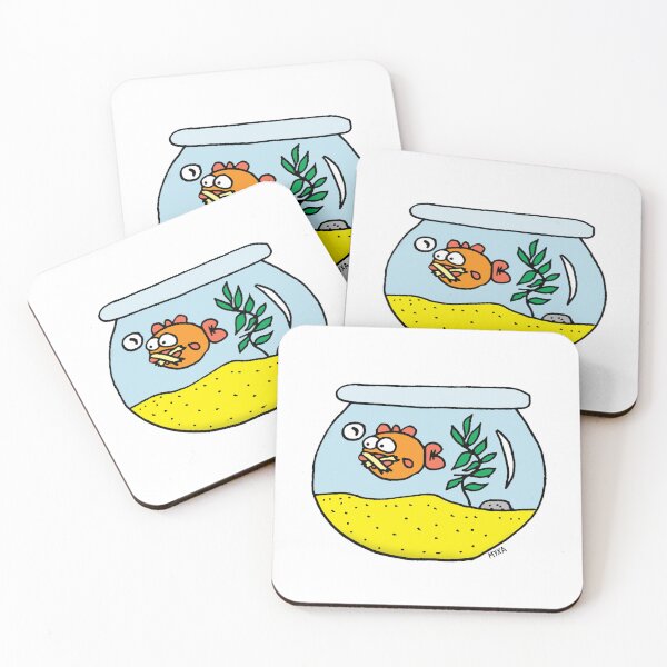 Item preview, Silent Goldfish – Keep It Secret Funny Art designed and sold by MyxaART.