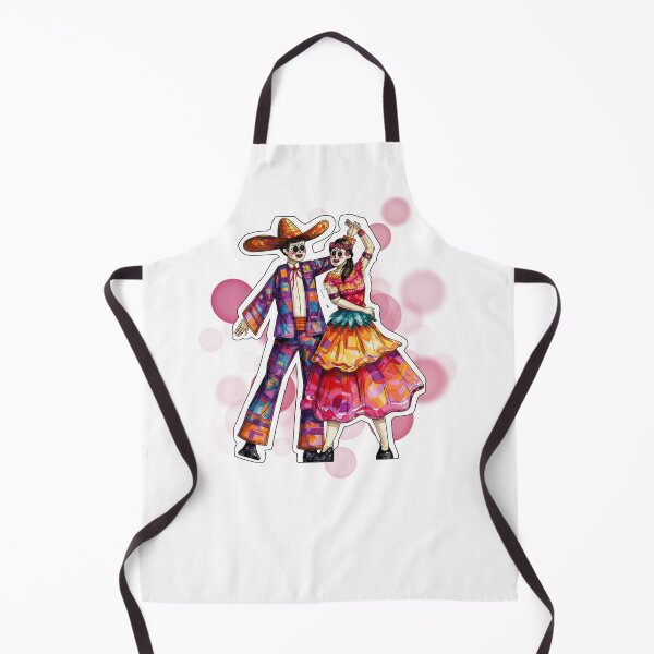 Item preview, Mexican Dancing Couple in Traditional Sombrero Outfits Design designed and sold by iamKRUK.