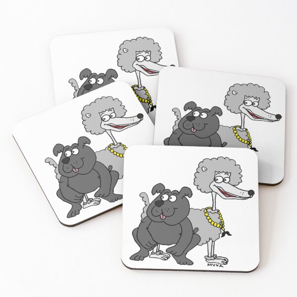 Item preview, Opposites Attract – Funny Dog Duo Art designed and sold by MyxaART.