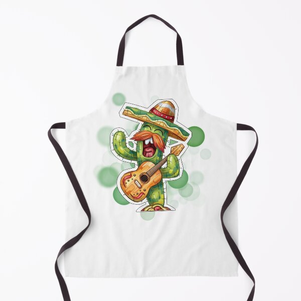 Item preview, Happy Cactus Playing Guitar in Sombrero Funny Mexico Design designed and sold by iamKRUK.
