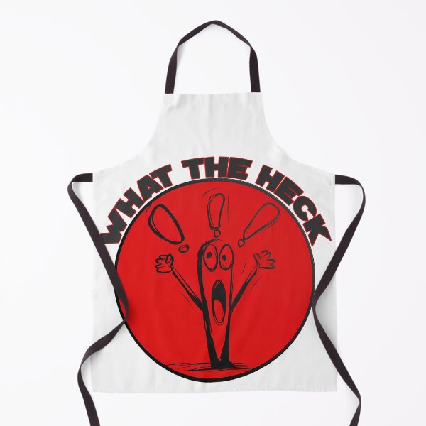 Item preview, What The Heck Funny Shocked Character Red Badge Illustration designed and sold by DesignArtist.ia.
