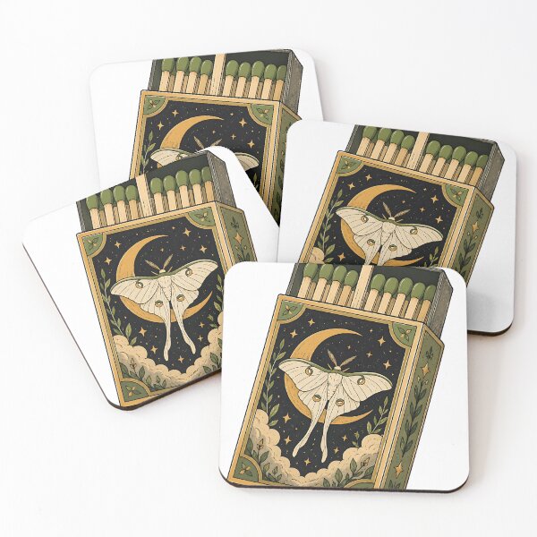 Item preview, Vintage Luna Moth Celestial Matchbox  designed and sold by Jaideep Walia.