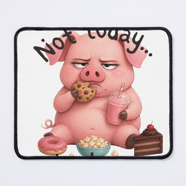 Item preview, Funny Lazy Pig Not Today Design designed and sold by Rightstudio1.
