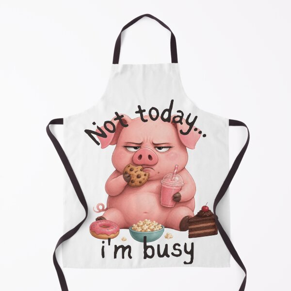 Item preview, Funny Lazy Pig Not Today Design designed and sold by Rightstudio1.