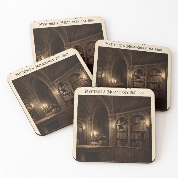 Item preview, Dark Academia Gothic Library Poster designed and sold by iwzzuel.