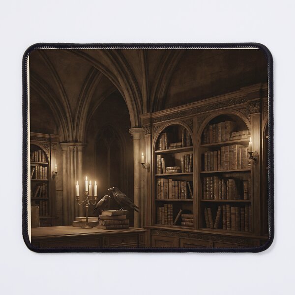 Item preview, Dark Academia Gothic Library Poster designed and sold by iwzzuel.