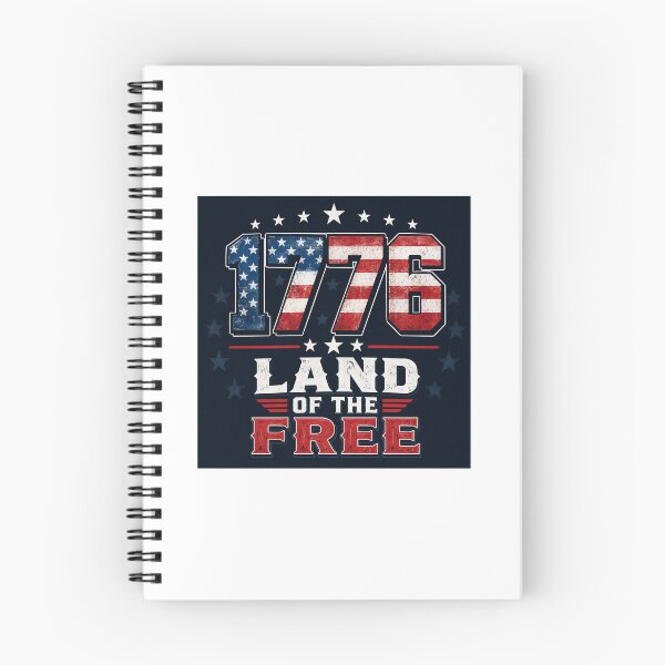 Item preview, 1776 Land of the Free Patriotic Shirt | Vintage American Flag 4th of July Design designed and sold by DoodleHaus360.