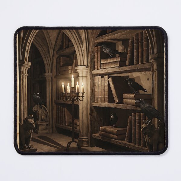 Item preview, Dark Academia Gothic Library Poster designed and sold by iwzzuel.