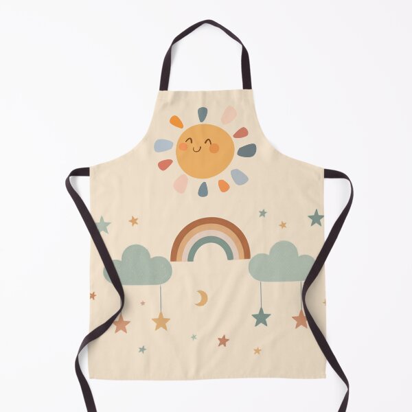 Item preview, Cute Happy Sun and Rainbow - Kawaii Boho Nursery Art designed and sold by Ofizkids.