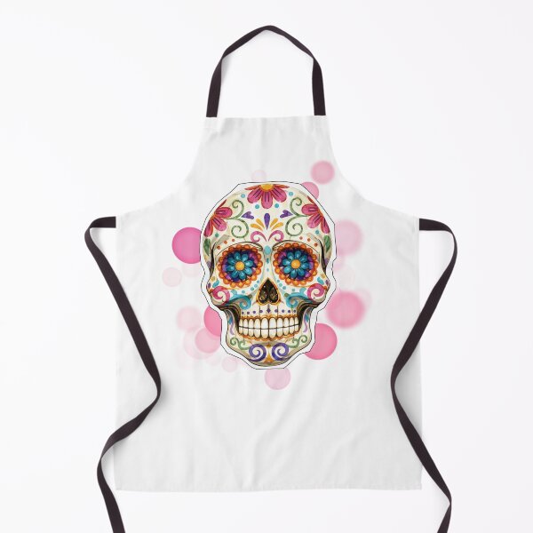 Item preview, Colorful Mexican Sugar Skull with Floral Patterns Design designed and sold by iamKRUK.