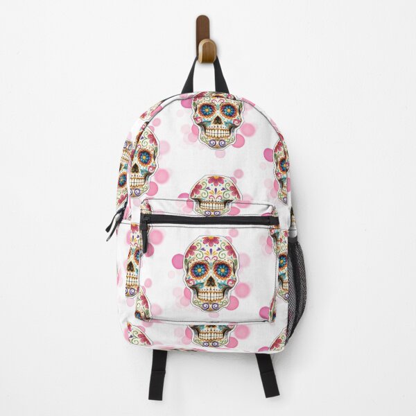 Item preview, Colorful Mexican Sugar Skull with Floral Patterns Design designed and sold by iamKRUK.