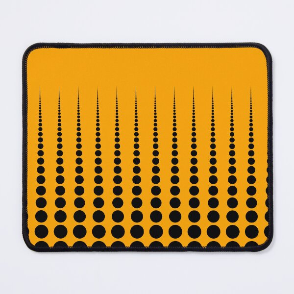Item preview, Abstract Black Polka dots on Mustard Yellow designed and sold by POLKAIWERX.