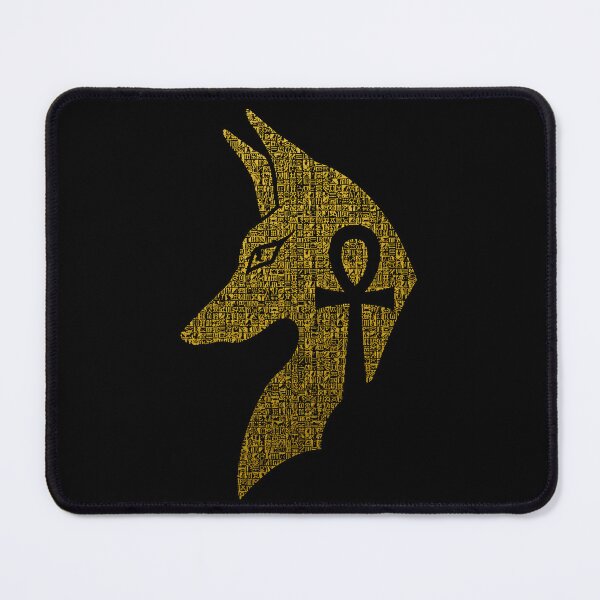 Item preview, Golden Anubis Silhouette with Hieroglyphics and Ankh designed and sold by Ahmed-G-Designs.