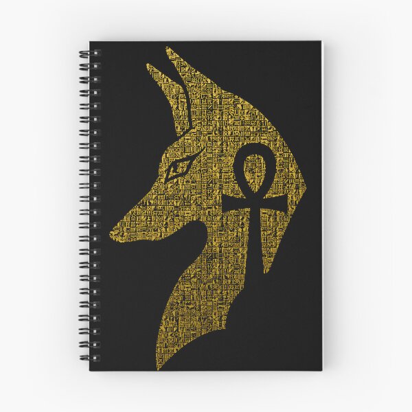 Item preview, Golden Anubis Silhouette with Hieroglyphics and Ankh designed and sold by Ahmed-G-Designs.