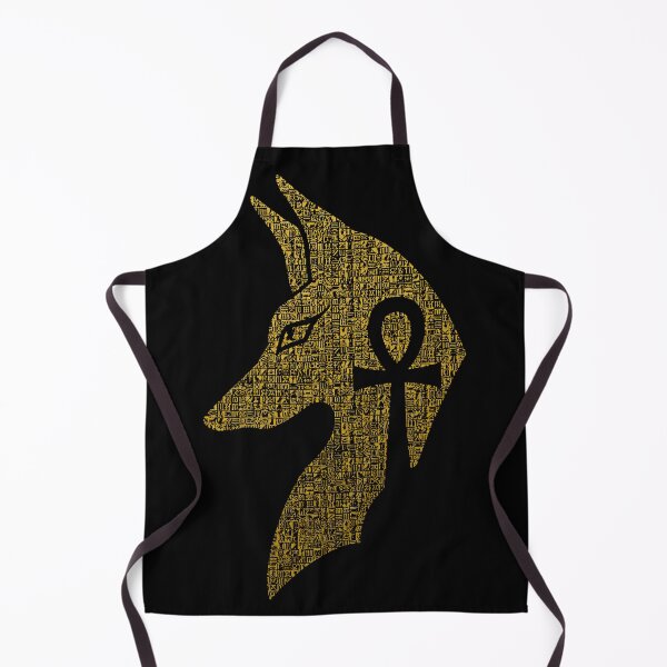Item preview, Golden Anubis Silhouette with Hieroglyphics and Ankh designed and sold by Ahmed-G-Designs.