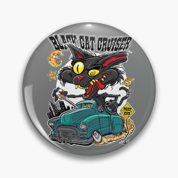 Item preview, Black Cat Cruiser Lead Sled Hot Rod designed and sold by eShirtLabs.