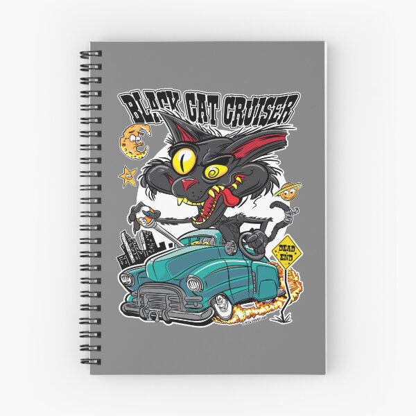 Item preview, Black Cat Cruiser Lead Sled Hot Rod designed and sold by eShirtLabs.