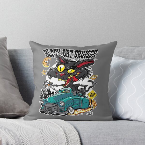 Item preview, Black Cat Cruiser Lead Sled Hot Rod designed and sold by eShirtLabs.