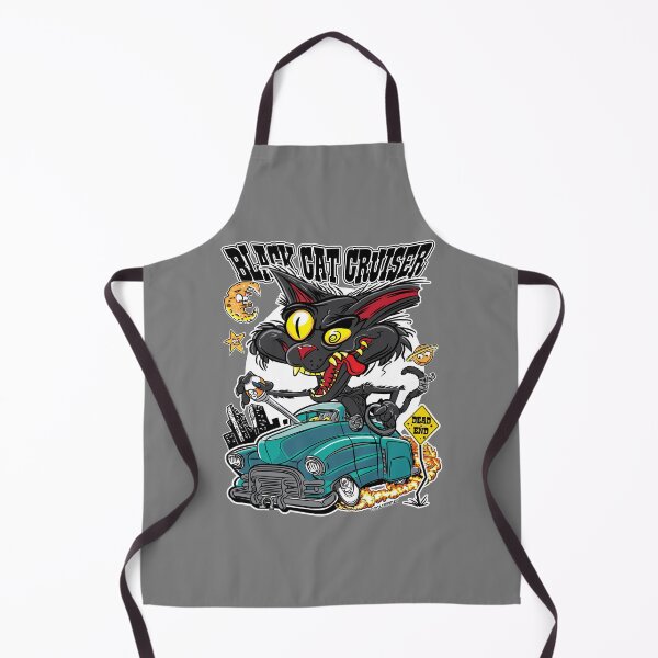 Item preview, Black Cat Cruiser Lead Sled Hot Rod designed and sold by eShirtLabs.