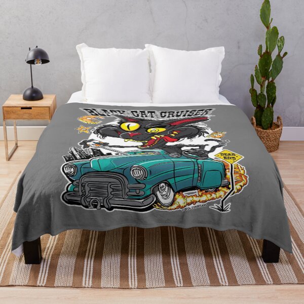 Item preview, Black Cat Cruiser Lead Sled Hot Rod designed and sold by eShirtLabs.