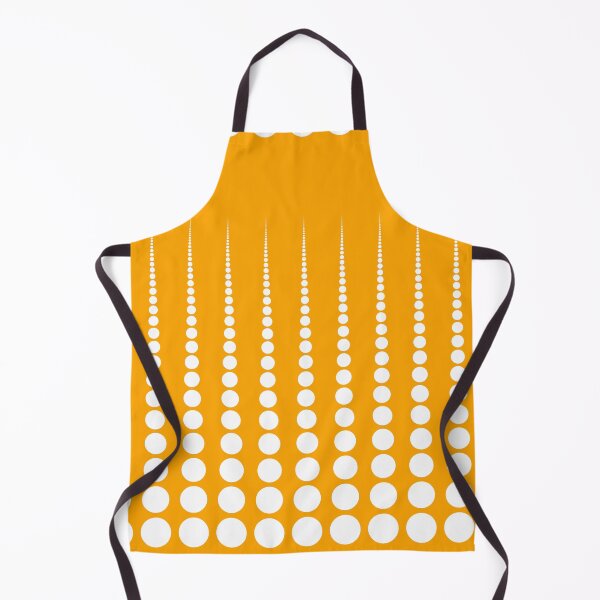 Item preview, Abstract White Polka dots on Mustard Yellow designed and sold by POLKAIWERX.