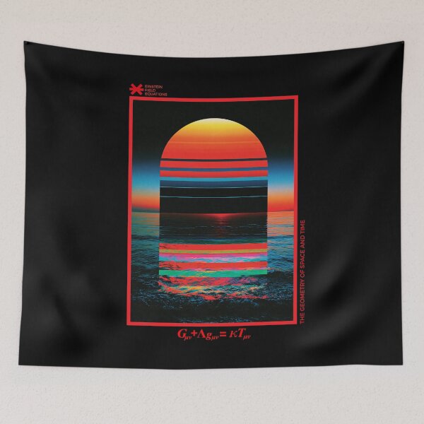 Item preview, Einstein Field Equations Synthwave Art designed and sold by Lidra Zehcnas.