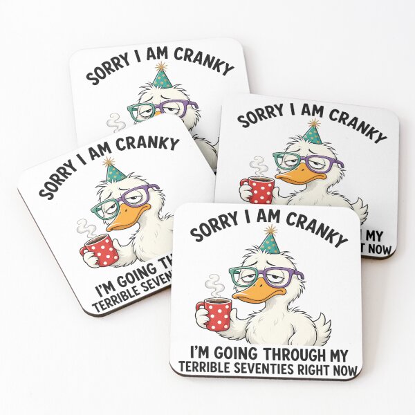 Item preview, Funny sarcastic goose - Sorry I Am Cranky My Terrible Seventies  designed and sold by CutOutIdols.