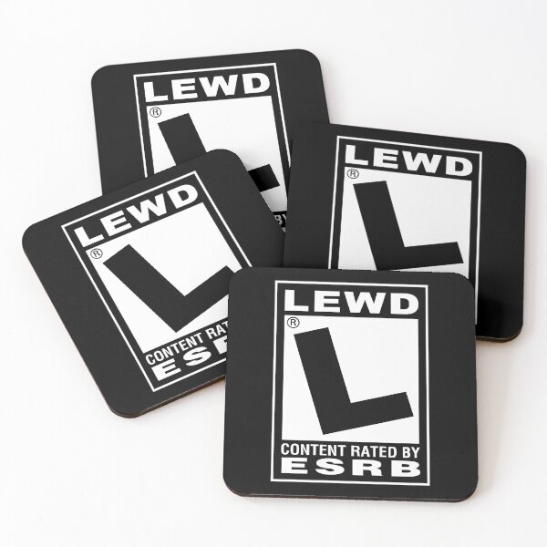 Item preview, LEWD Content Rated By ESRB Logo designed and sold by Hollycheese.