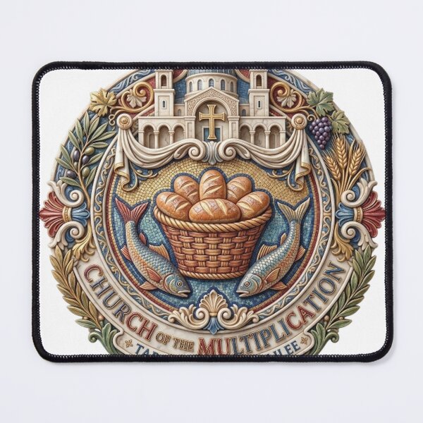 Item preview, CHURCH OF THE MULTIPLICATION TABGHA SEA OF GALILEE designed and sold by likbatonboot.