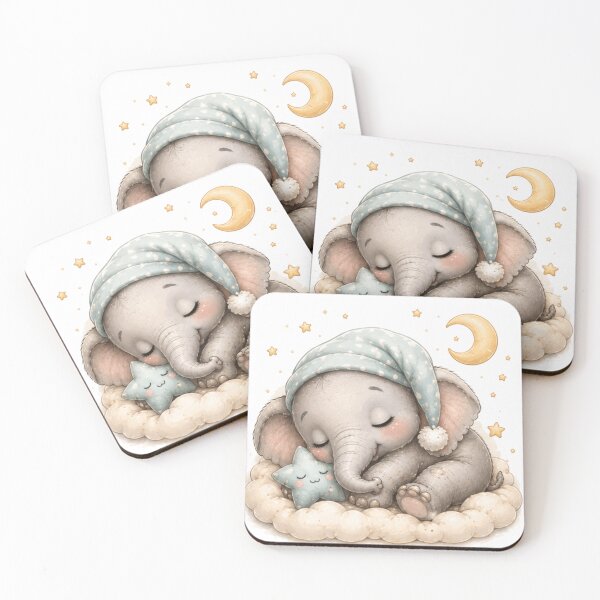Item preview, An elephant sleeping on a cloud designed and sold by Savnyy.