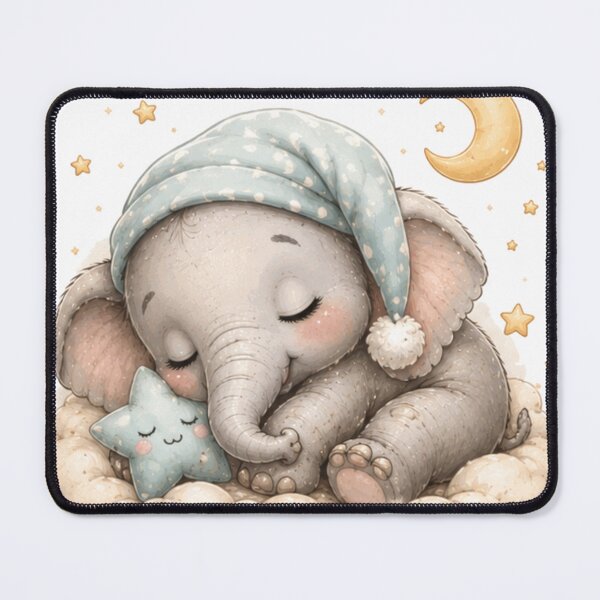 Item preview, An elephant sleeping on a cloud designed and sold by Savnyy.
