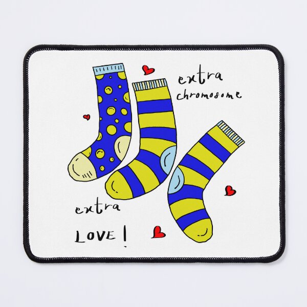 Item preview, Extra Chromosome Extra Love Three Socks Down Syndrome Awareness designed and sold by thecoloursandme.