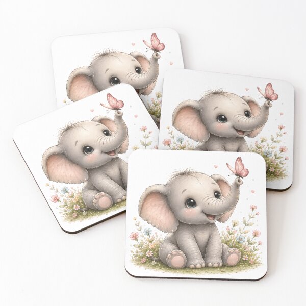 Item preview, elephant with butterfly designed and sold by Savnyy.