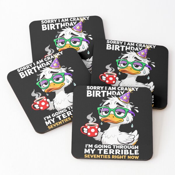 Item preview, Funny Cranky Duck - Sorry I Am Cranky My Terrible Seventies designed and sold by CutOutIdols.