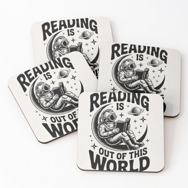 Item preview, Reading is out of this world designed and sold by BrutaEstampa.
