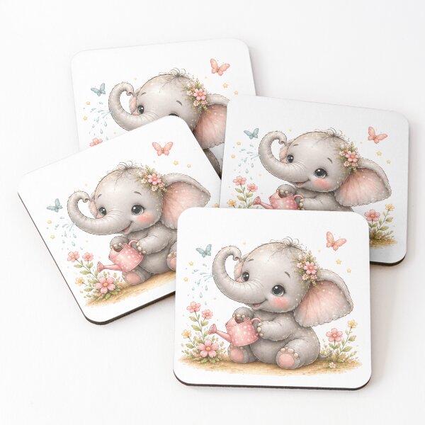 Item preview, elephant with a watering can designed and sold by Savnyy.