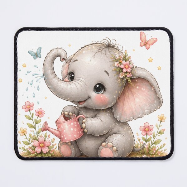 Item preview, elephant with a watering can designed and sold by Savnyy.
