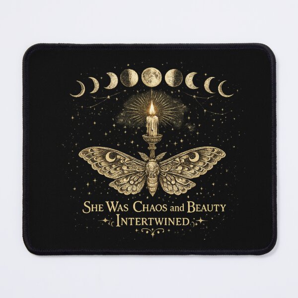 Item preview, Moon Phase Moth Dark Academia Celestial Gothic Art Print Mystical Aesthetic Wall Art designed and sold by irfanshikh.