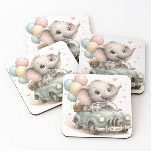 Item preview, elephant in car designed and sold by Savnyy.