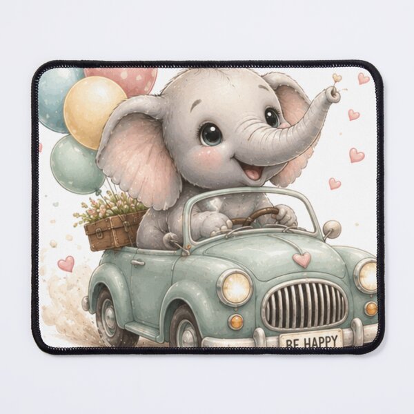 Item preview, elephant in car designed and sold by Savnyy.