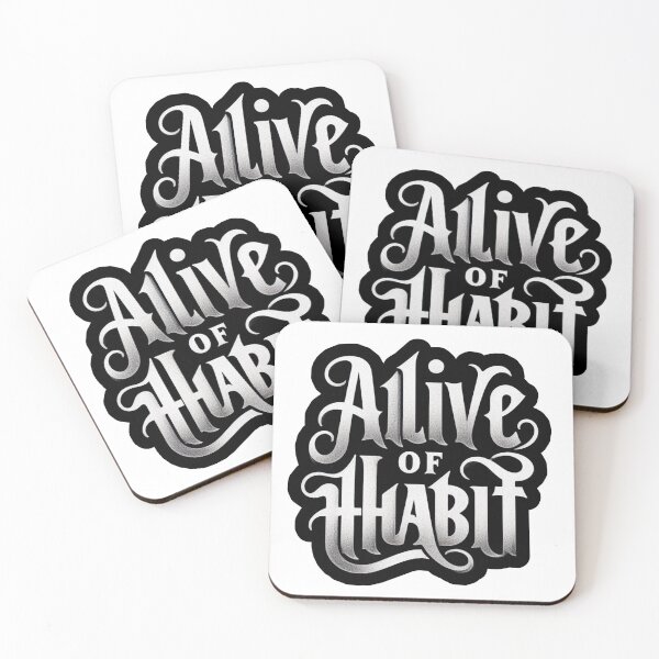 Item preview, Slave of Habit Bold Typography Lettering designed and sold by Radhamadhaba Pattachitra Vibes”.