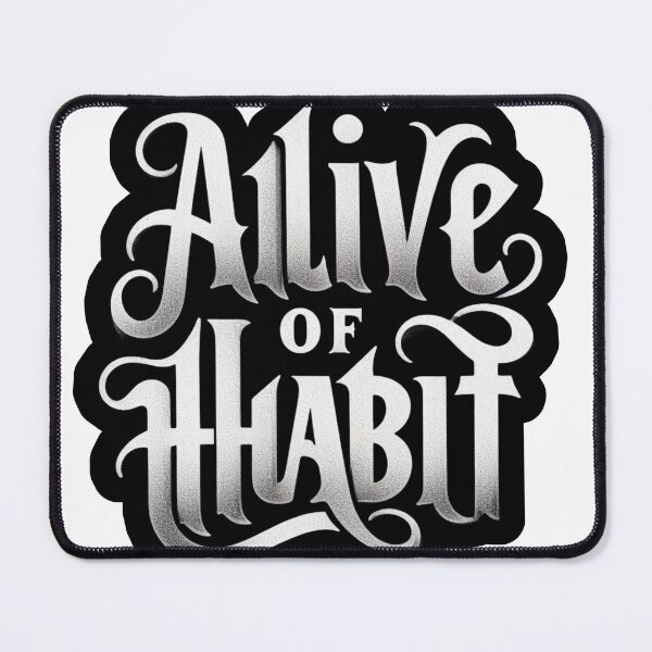 Item preview, Slave of Habit Bold Typography Lettering designed and sold by Radhamadhaba Pattachitra Vibes”.