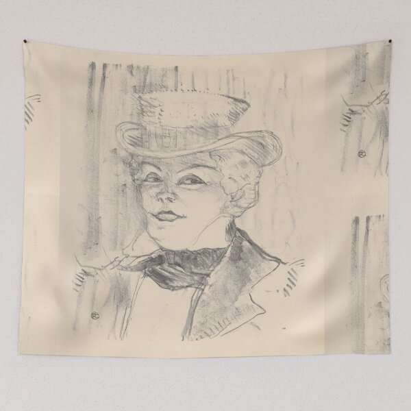Item preview, Madame Réjane by Henri de Toulouse-Lautrec | Belle Époque French Theater Portrait Poster designed and sold by artofuniverse.