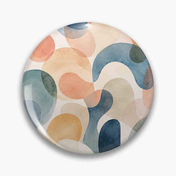 Item preview, Modern Abstract Watercolor Seamless Pattern | Organic Rounded Shapes | Contemporary Layered  Design designed and sold by AnimalAirtistry.