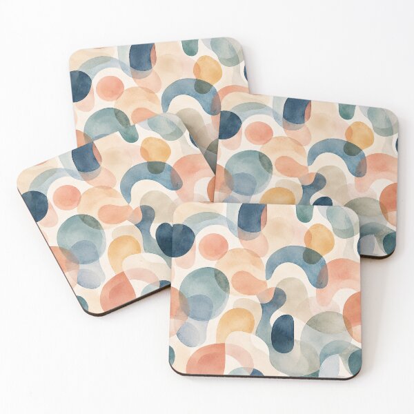 Item preview, Modern Abstract Watercolor Seamless Pattern | Organic Rounded Shapes | Contemporary Layered  Design designed and sold by AnimalAirtistry.