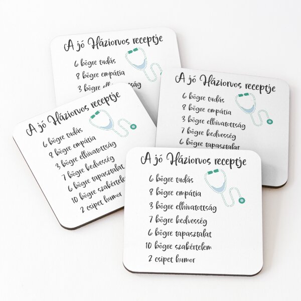 Item preview, A jó Háziorvos receptje - The Recipe of a Great Family Doctor – Hungarian GP Appreciation Design designed and sold by EmeraldeaDesign.