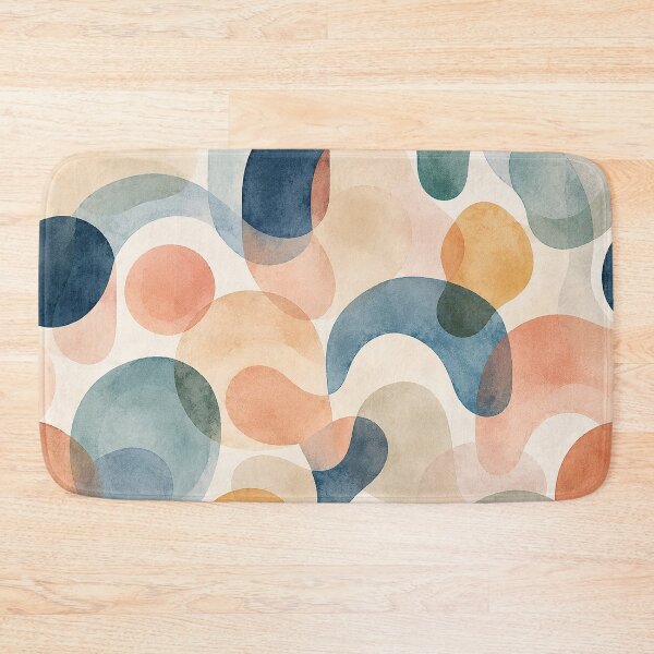 Item preview, Modern Abstract Watercolor Seamless Pattern | Organic Rounded Shapes | Contemporary Layered  Design designed and sold by AnimalAirtistry.