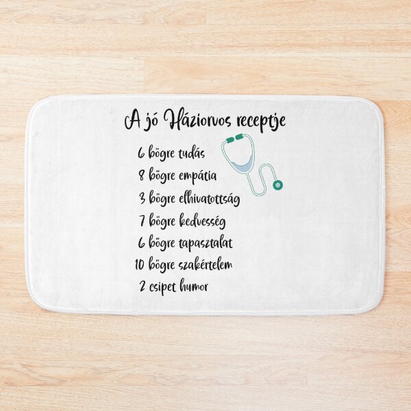 Item preview, A jó Háziorvos receptje - The Recipe of a Great Family Doctor – Hungarian GP Appreciation Design designed and sold by EmeraldeaDesign.